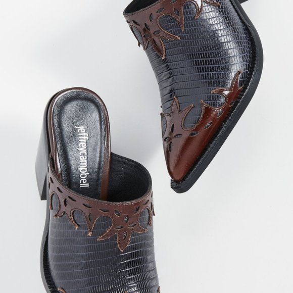 NIB❗️Rare Jeffrey Campbell Tonto Western Mules - Picture 4 of 8